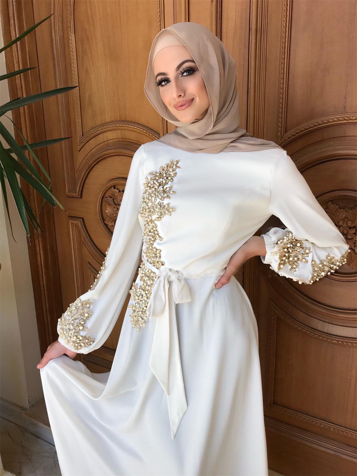 Dignified Embroidery Long Dress with Big Swing