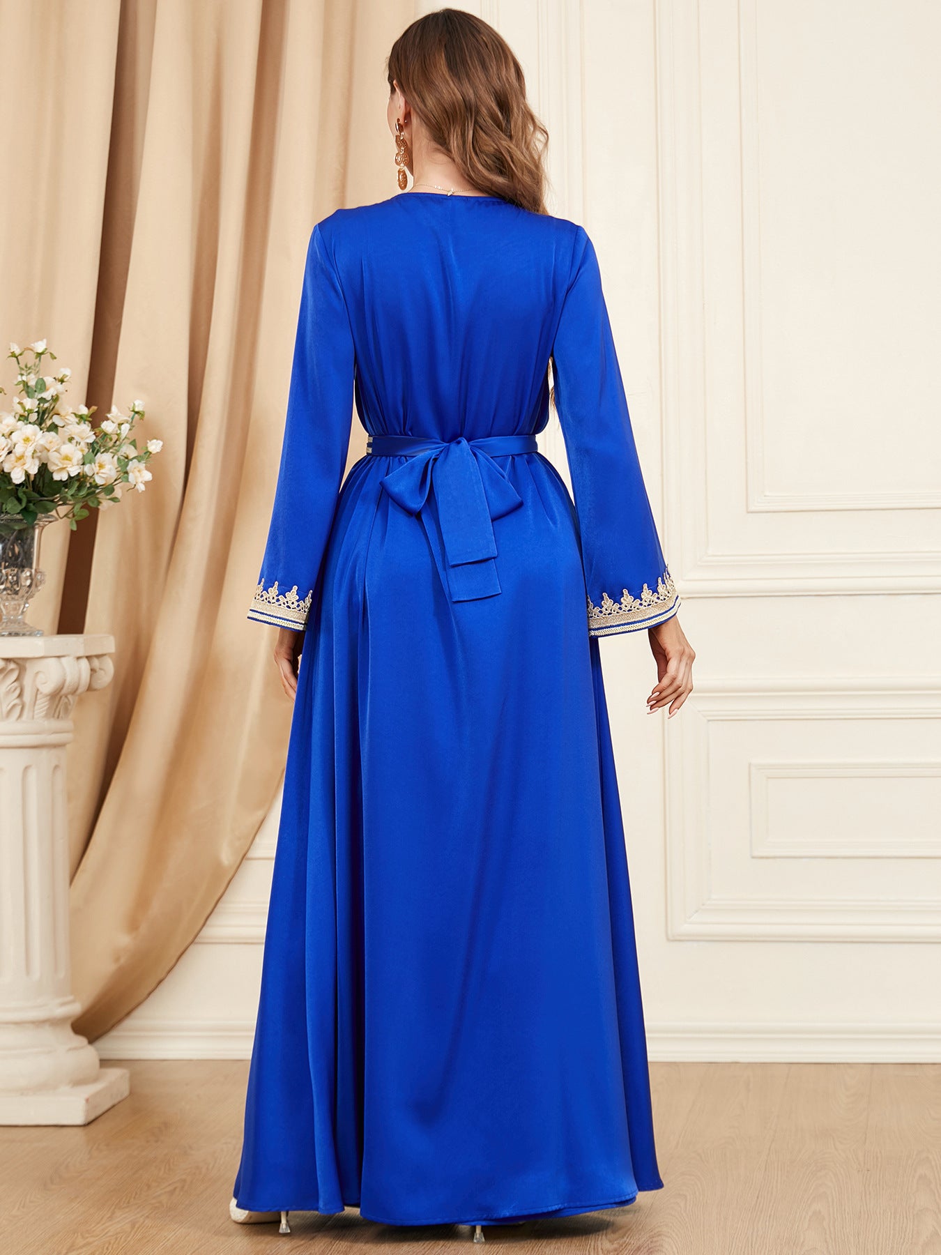 2 Pcs Women's Elegant Moroccan Style Dress