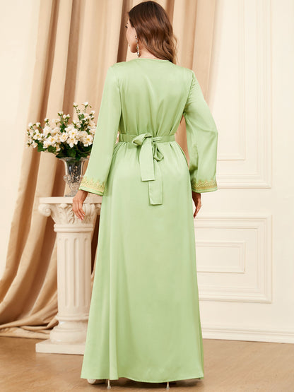 2 Pcs Women's Elegant Moroccan Style Dress